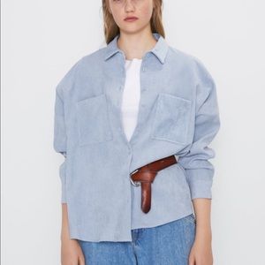 🌙🌙Zara corduroy button up